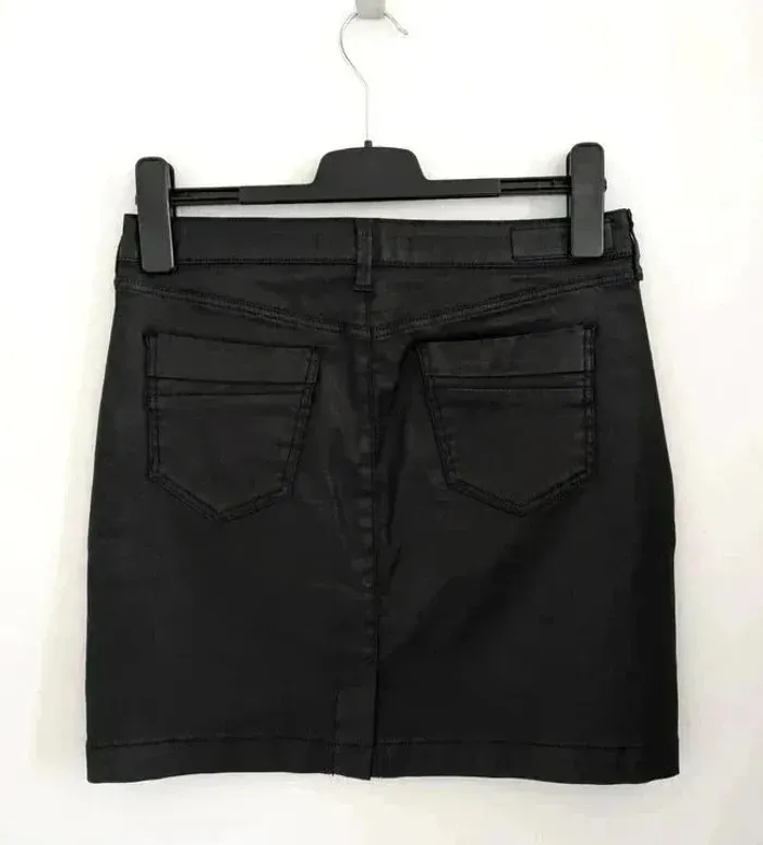 Jupe noire en coton - Comptoir des cotonniers - taille 38 - photo numéro 2