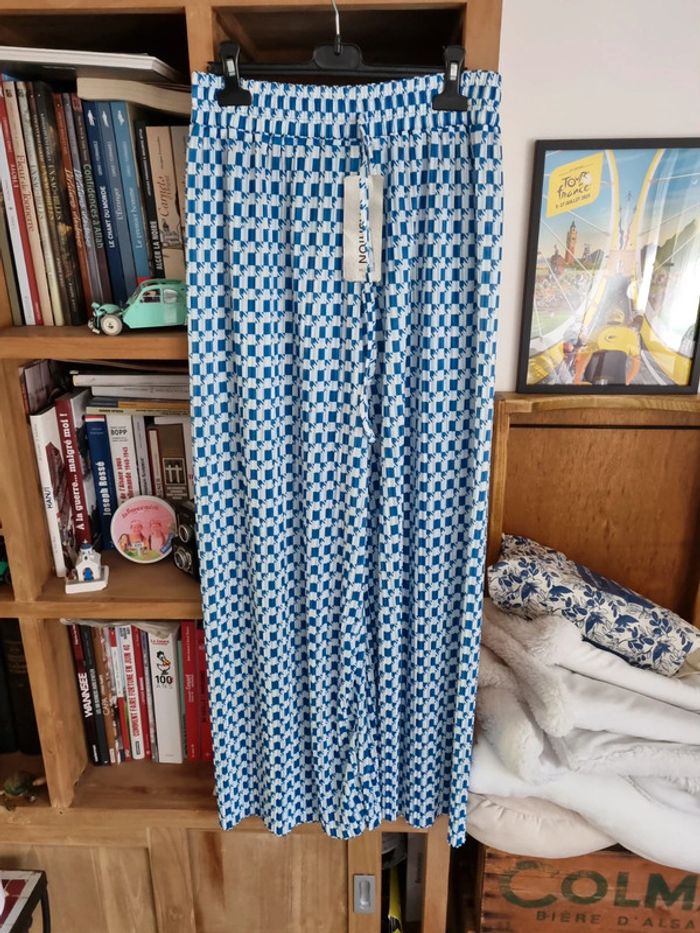 Pantalon fluide plissé neuf taille L/XL - photo numéro 2