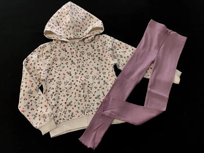 Ensemble tape à l'oeil 8 ans sweat capuche legging violet