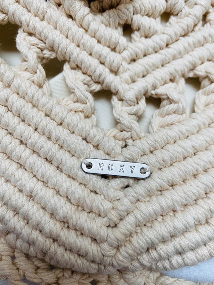 Sac à bandoulière macramé coton et tissu Roxy - photo numéro 8