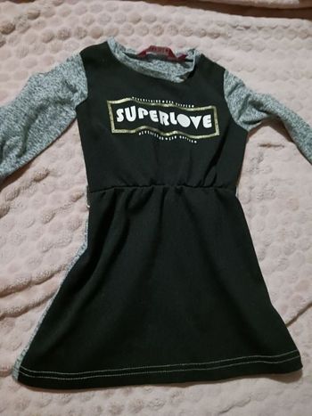 Robe gris et noir 3 ans