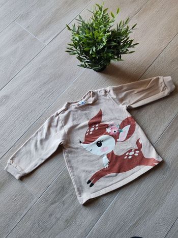 Sweat biche dopodopo baby 9/12 mois🌸