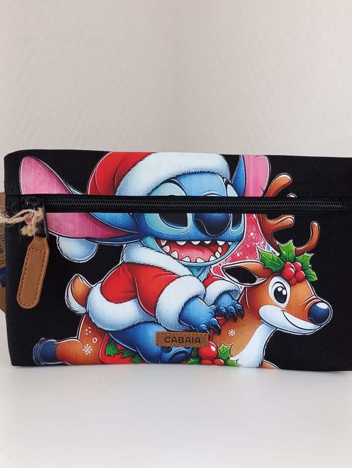 Pochette cabaia medium customiser stitch Noël