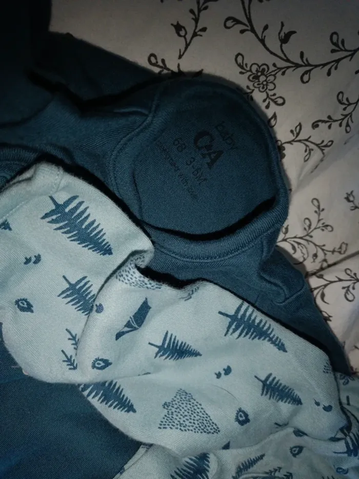 Lot de 2 pyjamas manches longues C&A 68cm - photo numéro 4