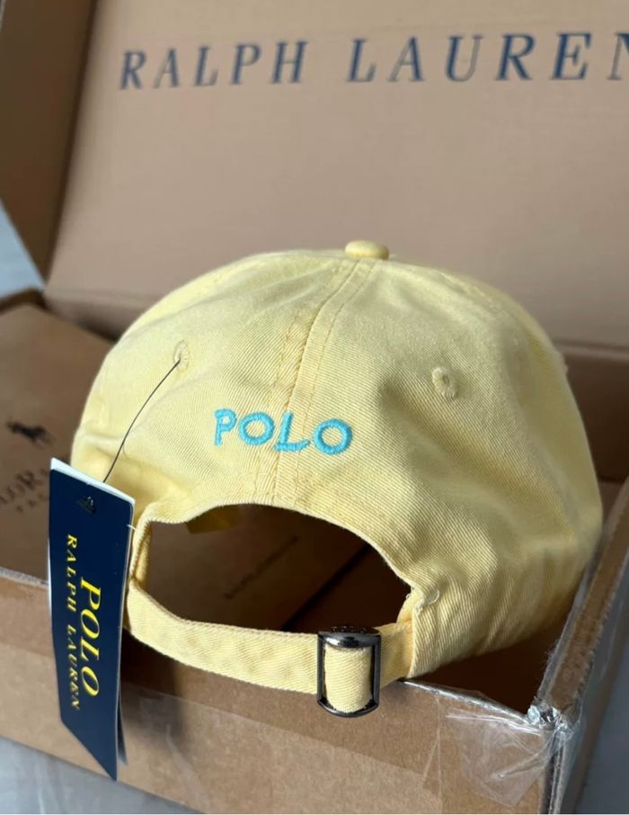 Casquette Ralph Lauren jaune - photo numéro 3