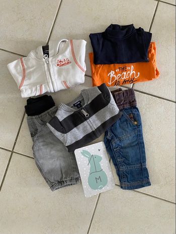 Lot vêtement bébé garçon 