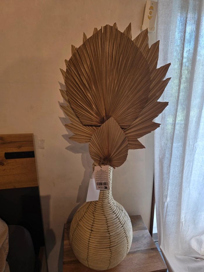 Vase et fleur artificielle deco maison