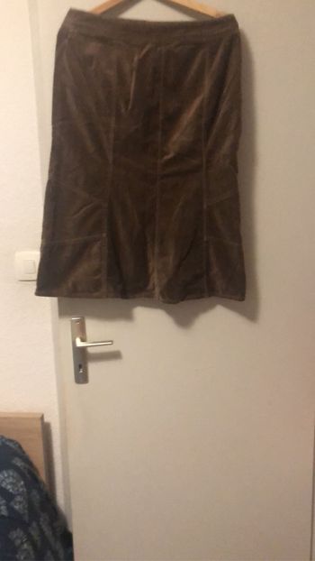 Jupe aspect velours