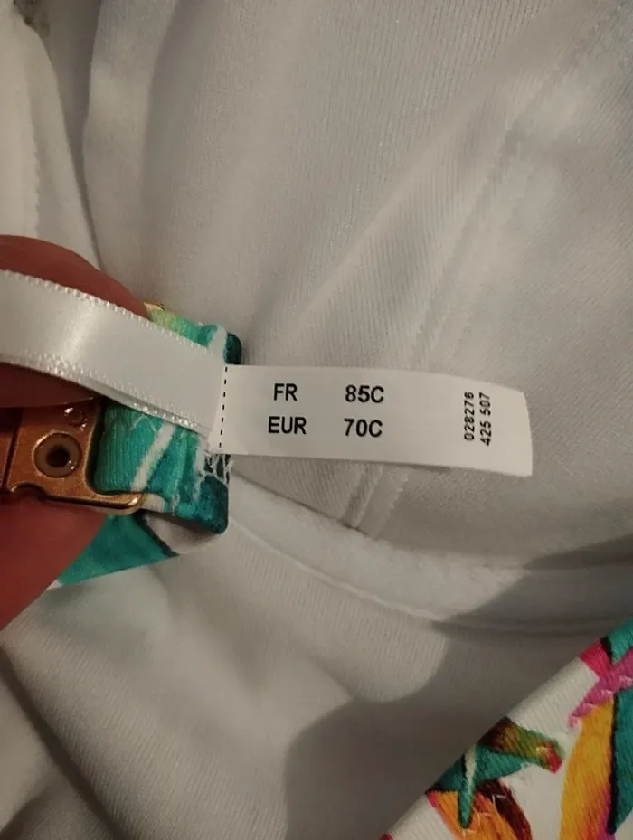 Maillot de bain blanc et multicolore Rougegorge FR85C - photo numéro 5