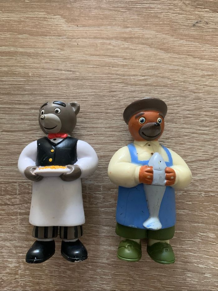 7 figurines petit ours brun les métiers - photo numéro 2