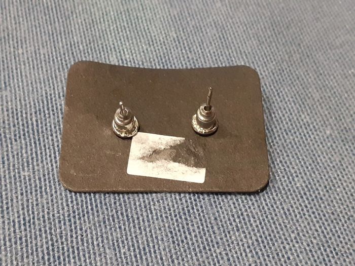 Boucle d'oreille en acier inoxydable cœur et papillon en zircon - photo numéro 3