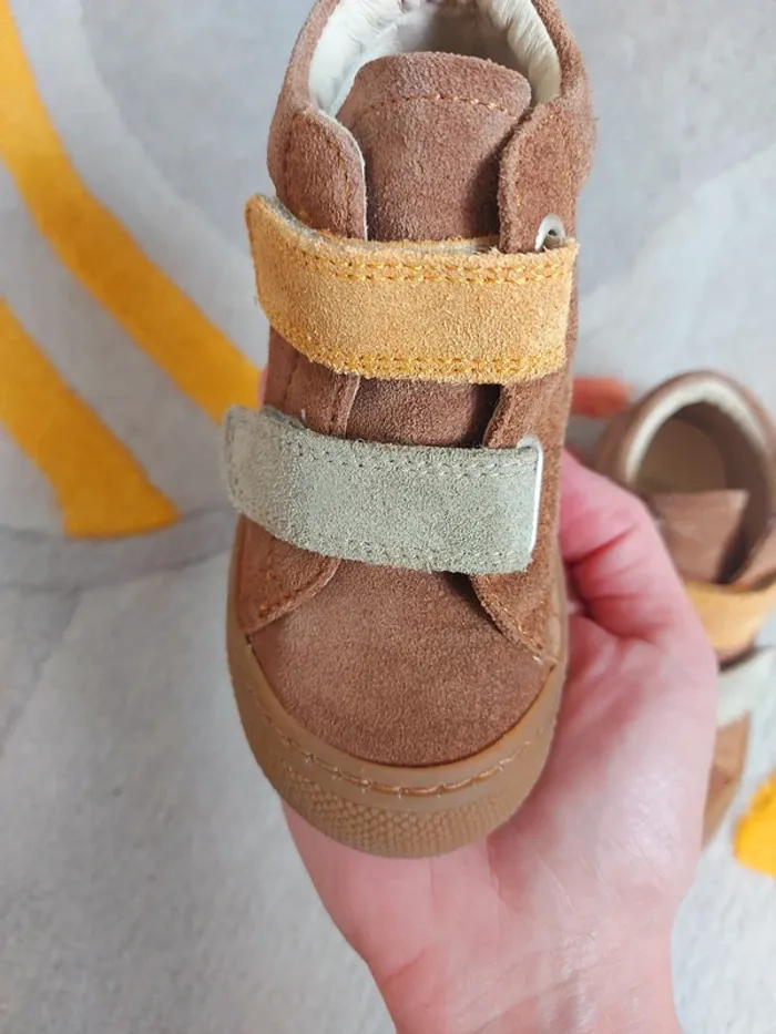 Chaussures Naturino Cocoon VL scratchs daim marron 23 - photo numéro 3