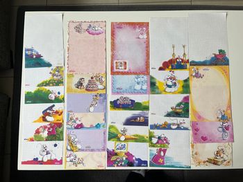 Lot de 28 feuilles diddl  A5 - blanches et couleurs