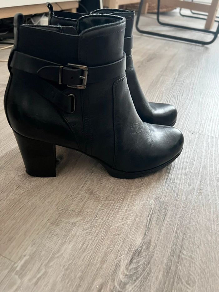 Bottines en cuir
