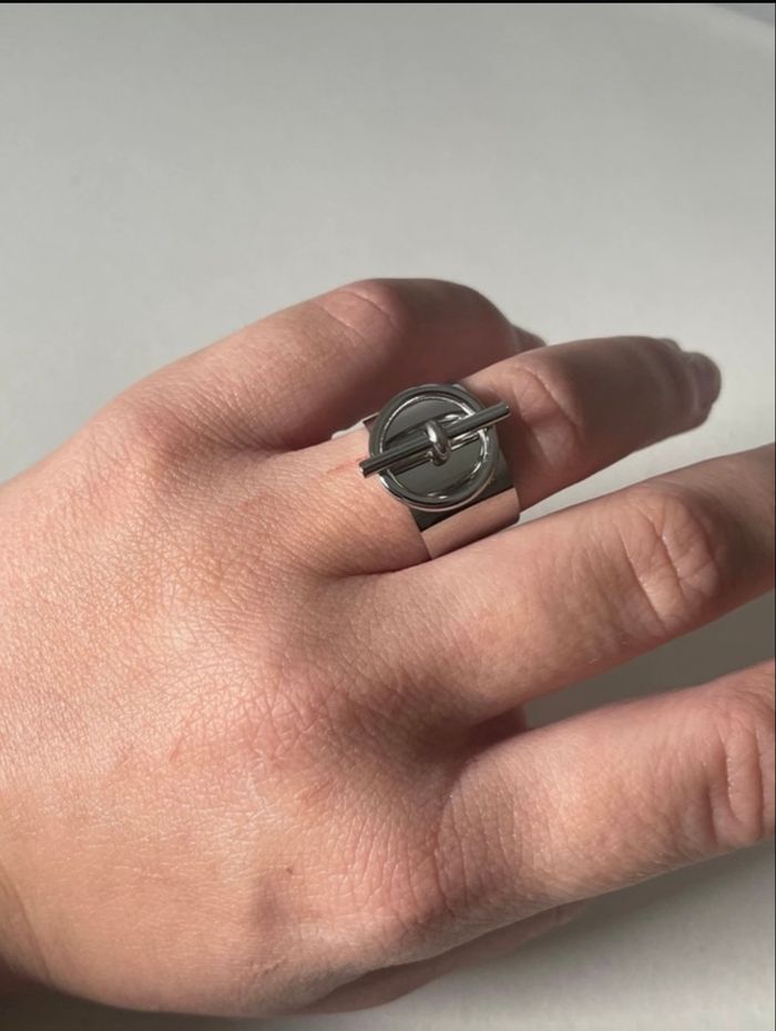 Bague argentée acier - photo numéro 2