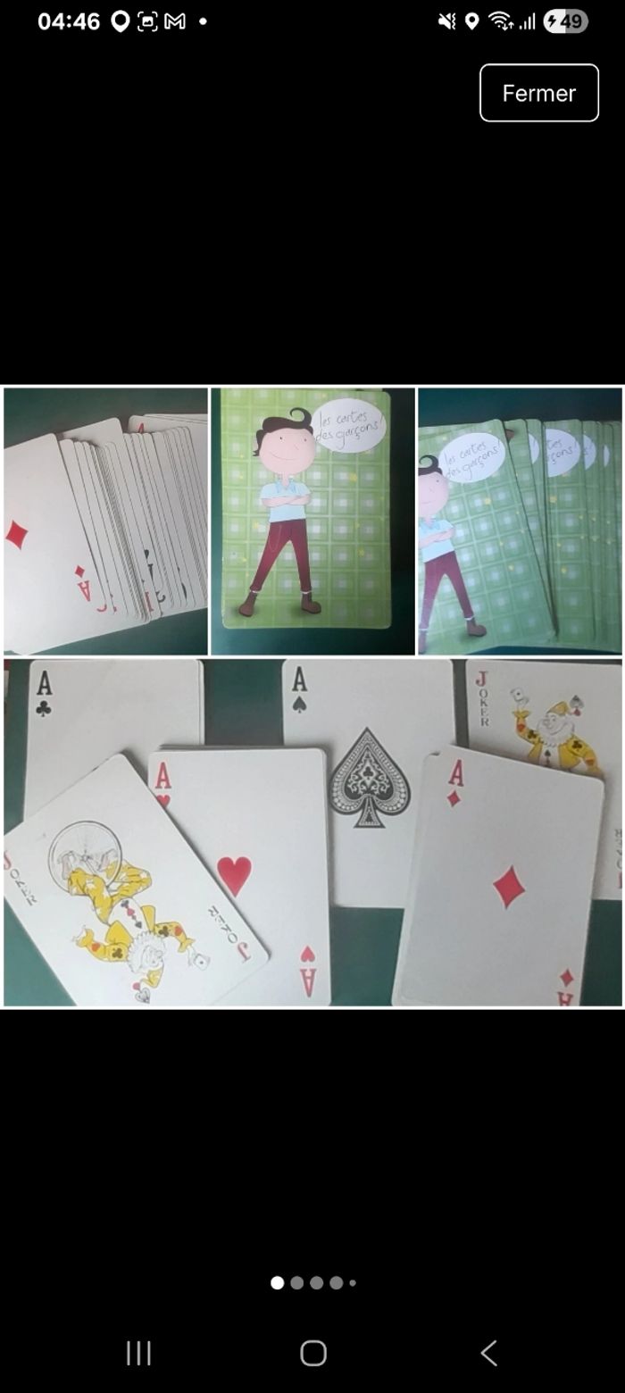 Jeu de 54 cartes pour enfant - photo numéro 2