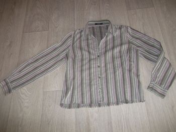 Chemise BURTON grise rose verte et blanche 42 TBE