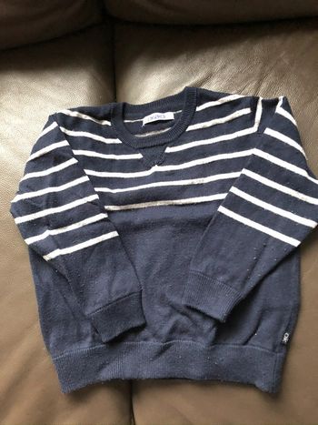 Pull marinière Okaidi 3 ans 98 cm excellent état