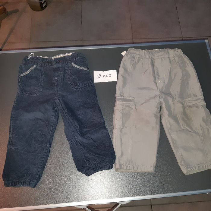 Lot de 2 pantalons doublés, 2 ans