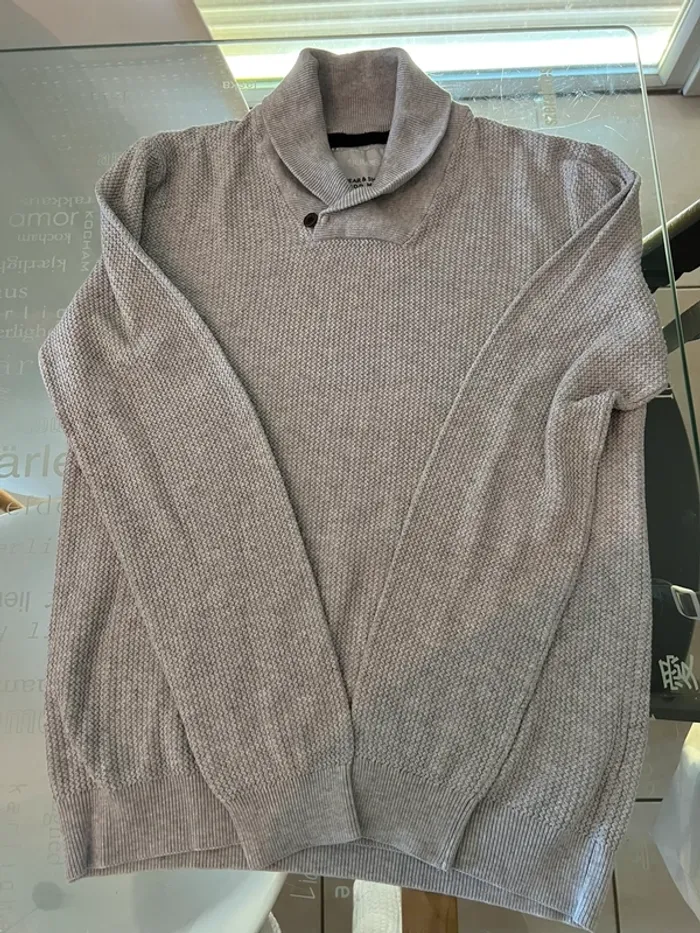 Pull gris clair