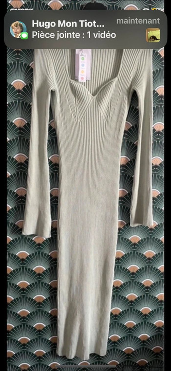 Robe neuve vert pastel bershka taille L - photo numéro 2