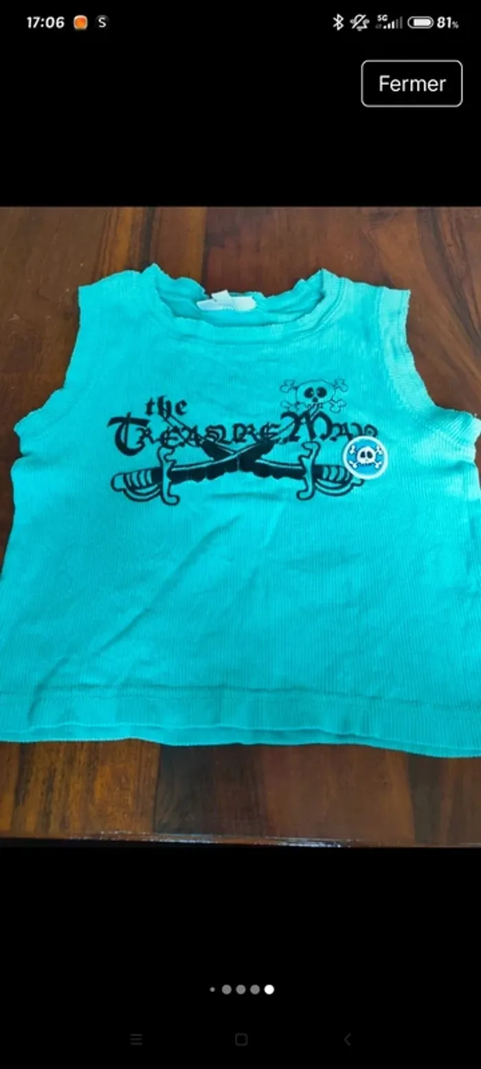 Lot 7 débardeurs, t-shirts sans manches - photo numéro 9