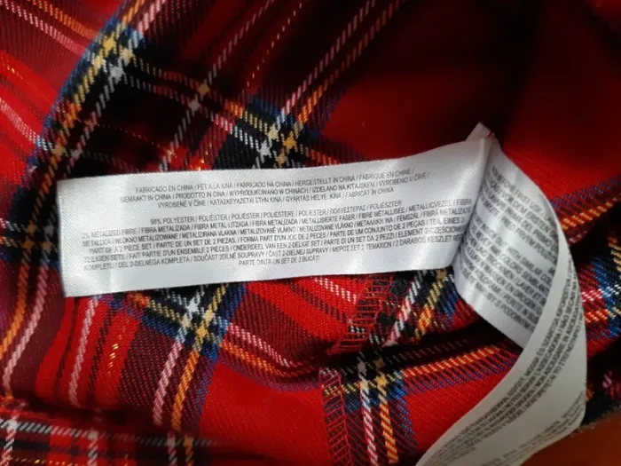 Robe tissu écossais rouge Primark 3 ans - photo numéro 4