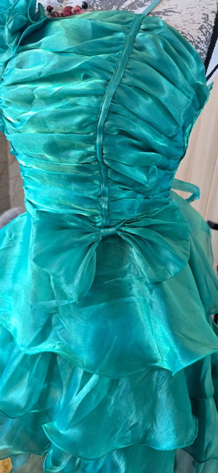 Superbe robe en voile de tulle organza neuve - photo numéro 4