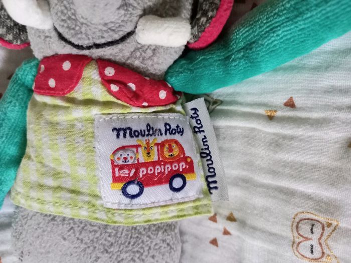 Doudou Moulin Roty éléphant  Les Popipop - photo numéro 3