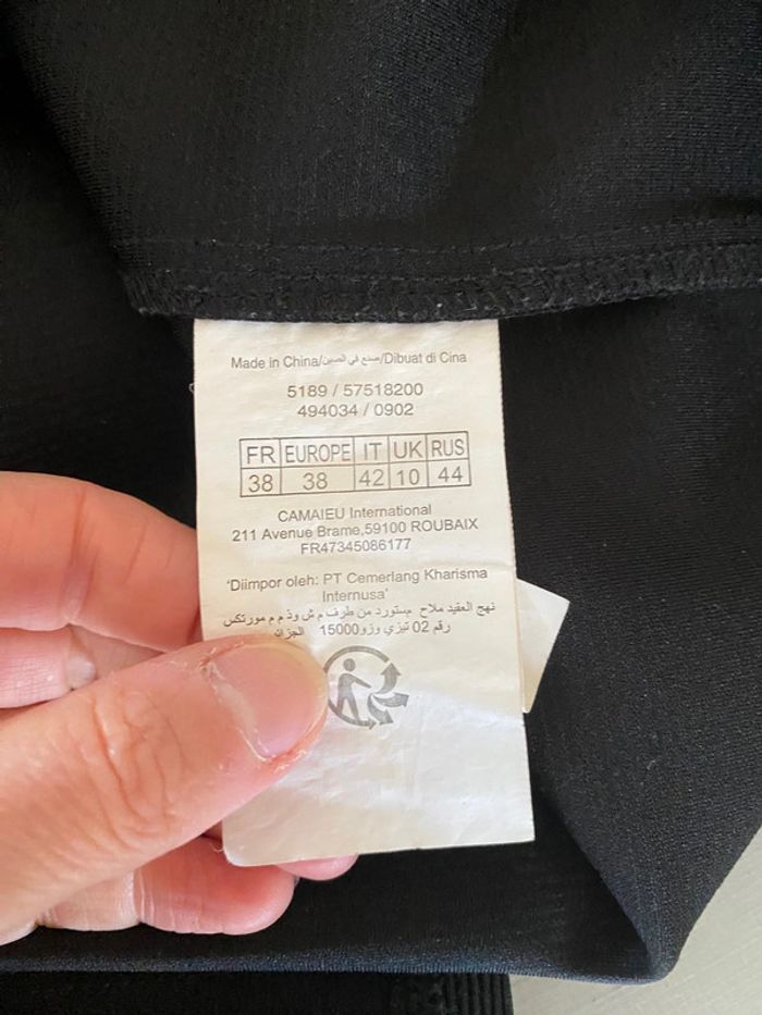 Robe noire Camaieu taille 38 - photo numéro 14