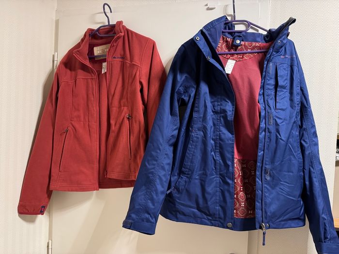 Veste hiver femme 2 en 1 (polaire + imperméable)