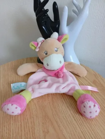 Babynat coquillette la vache rose beige