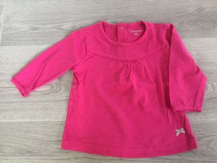 Tee-shirt à manches longues bébé fille 12 mois - photo numéro 2