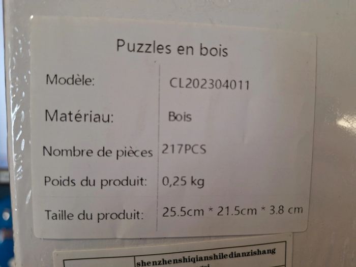 Coq puzzle en bois 217 pièces - photo numéro 2