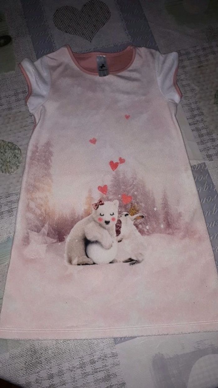 *Robe rose pâle 7 ans