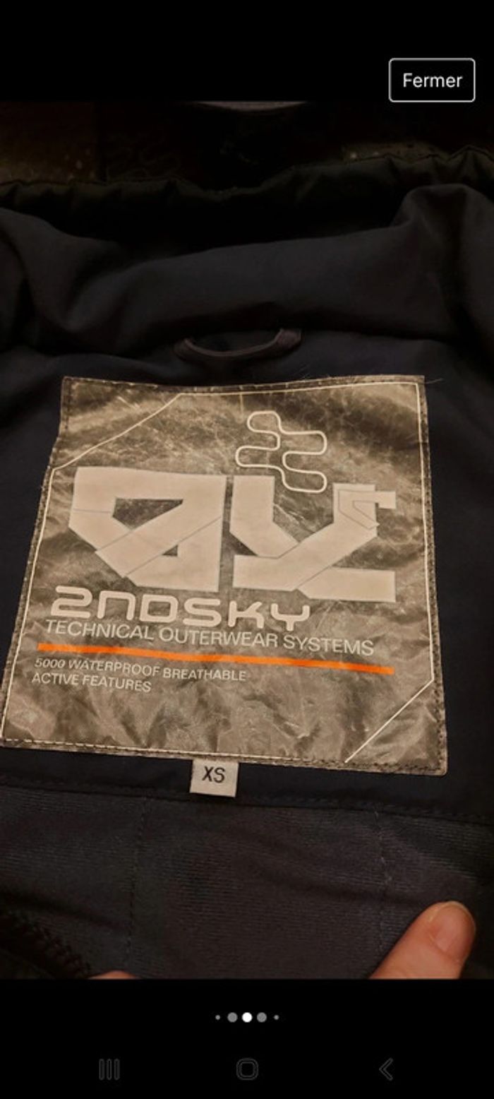 Veste de Ski 2ndsky en bonne état taille XS - photo numéro 10