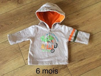 Sweat à capuche 6 mois