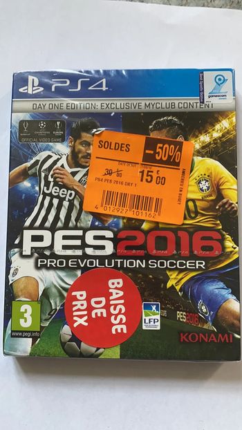 pes 2016 ps4 sous blister