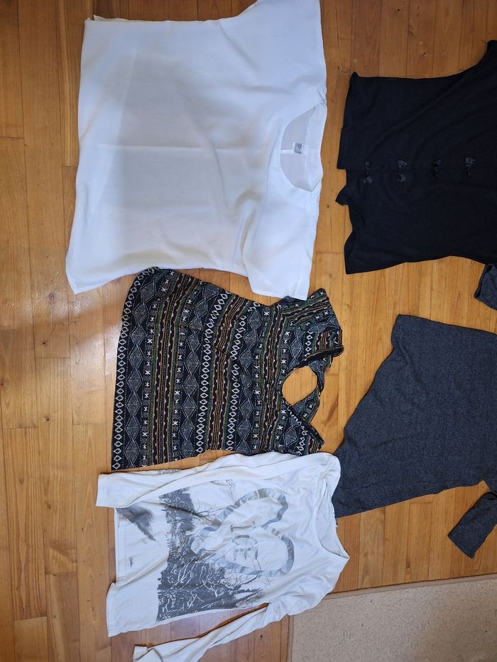 Lot 7 t-shirts femme taille L - photo numéro 2