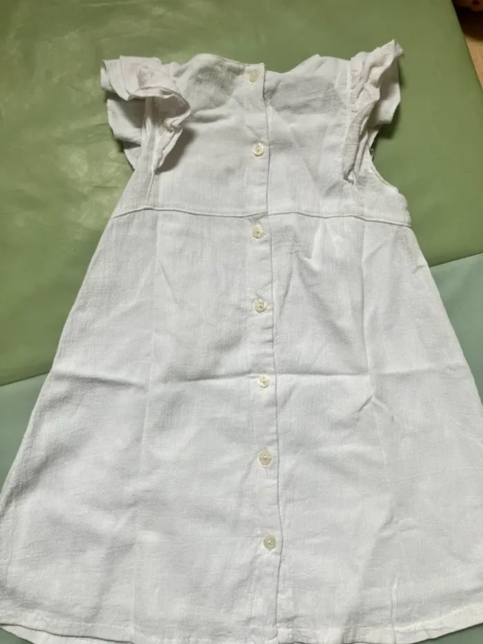 Jolie ensemble gilet et robe blanche été 24 mois La Compagnie des Petits - photo numéro 4