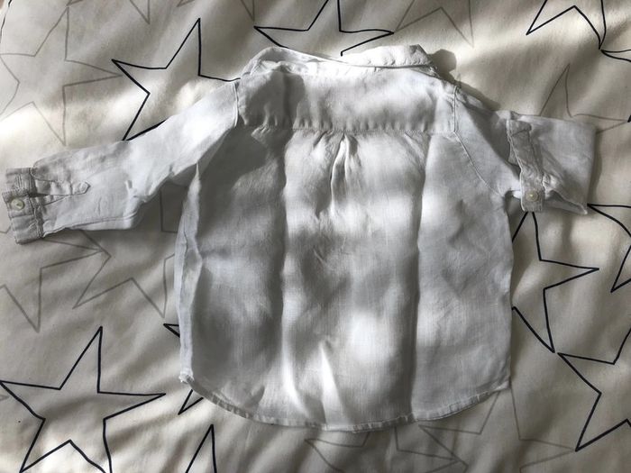 Chemise blanche DPAM 6 mois 67 cm - photo numéro 3
