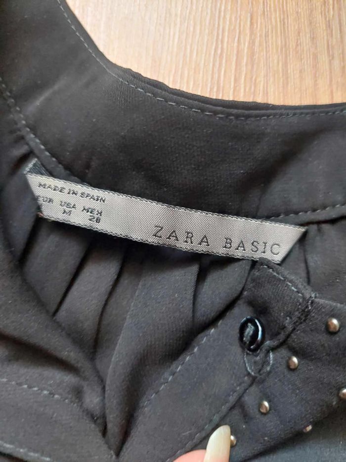 Blouse noire légère fluide T.M Zara Basic BE 🖤 - photo numéro 3