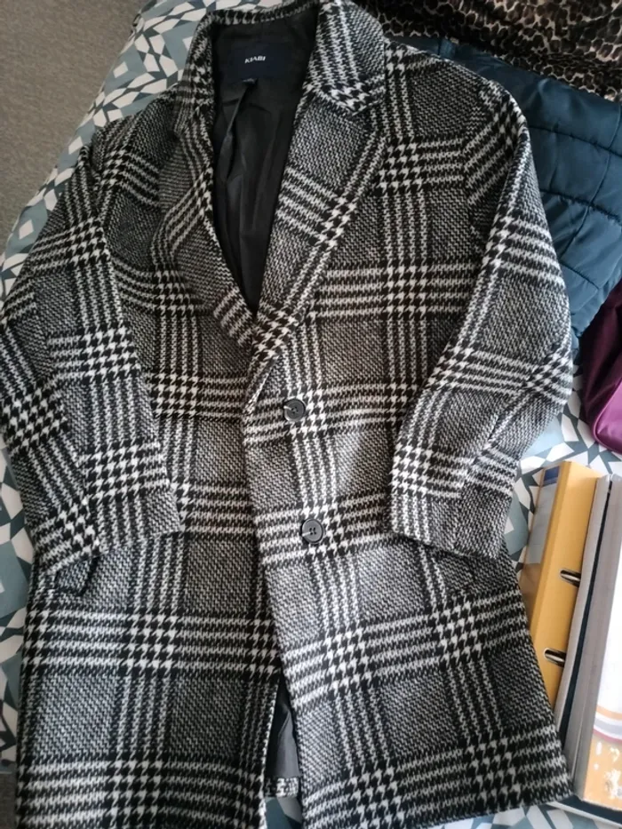 Manteau a carreaux