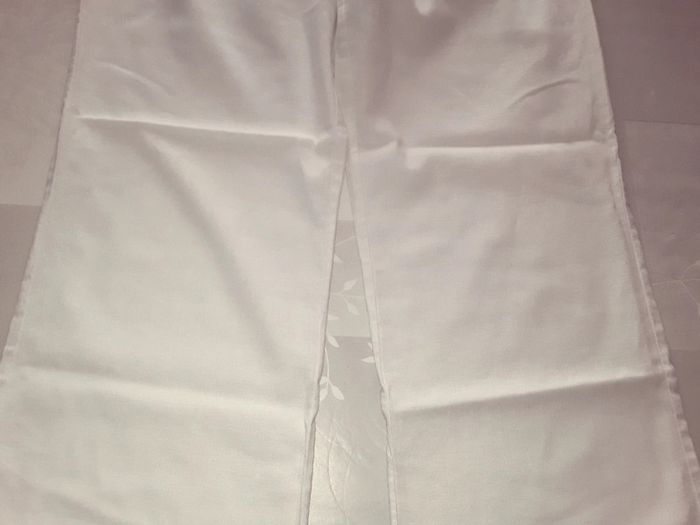 🔮 Pantalon Blanc NEUF en Lin Taille 42 🔮 - photo numéro 7