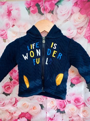 Veste à capuche 3 mois