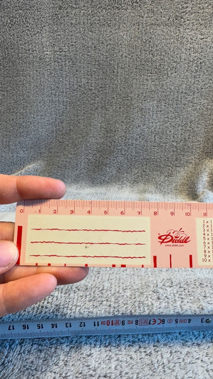 Règle avec table de multiplication Diddl - photo numéro 5