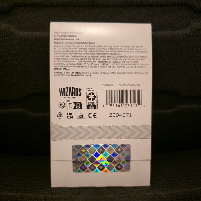 Sleeved Collector Booster Final Fantasy Magic The Gathering English Blister - photo numéro 2