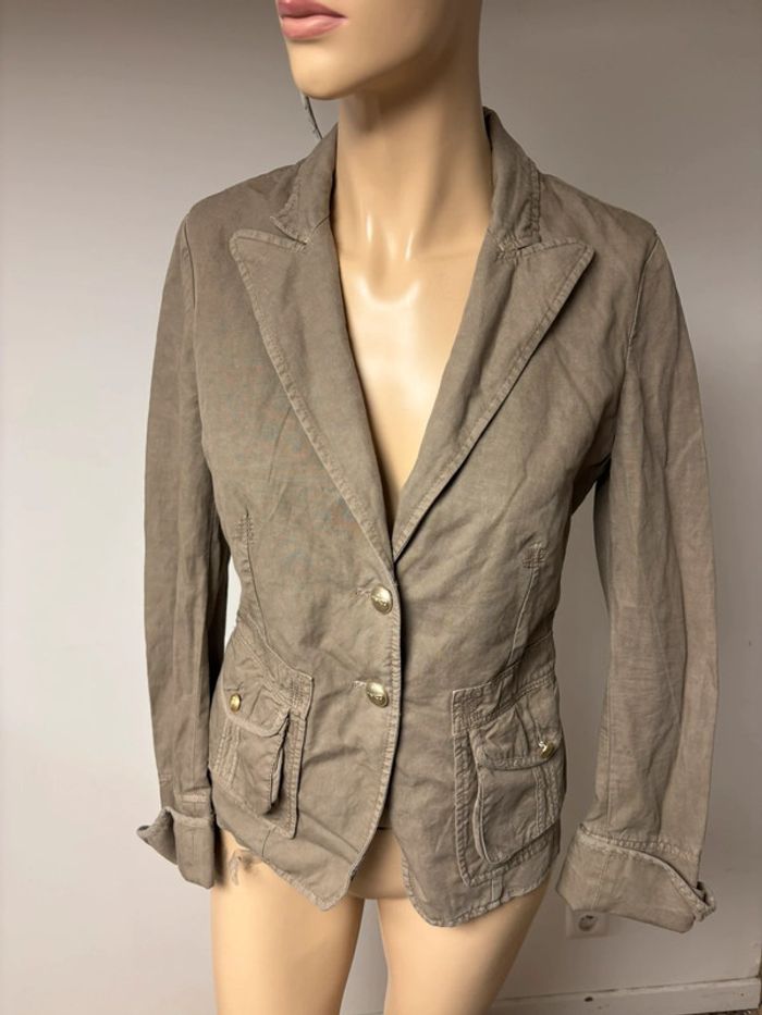 Veste en Jean Beige Pinko - Taille L - Très Bon État