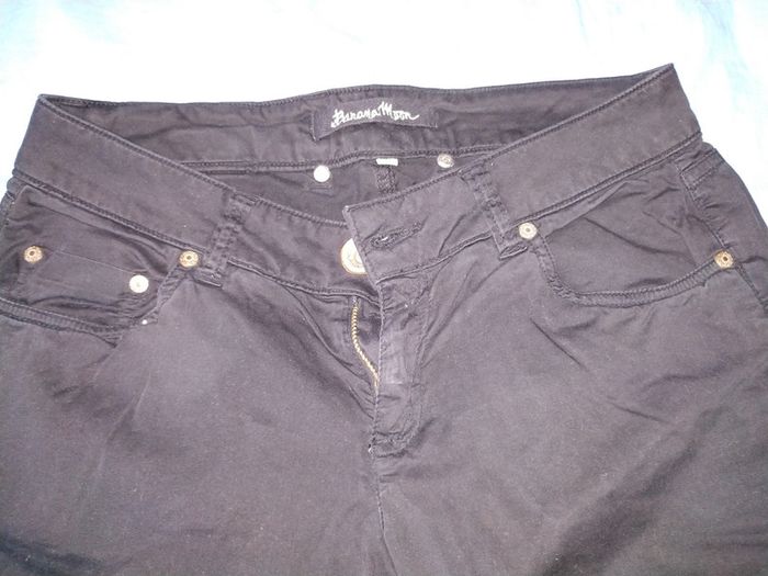 pantalon femme noir tissu - photo numéro 2