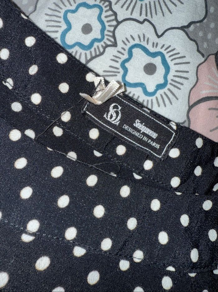 Tee-shirt à pois noir et blanc Sinequanone - Taille 40 - photo numéro 2